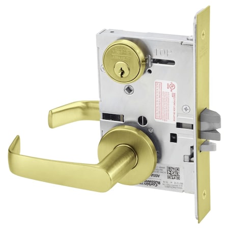 Corbin Russwin Storeroom or Closet Mortise Lock, NS Lever, A Rose, Satin Brass ML2057 NSA 606